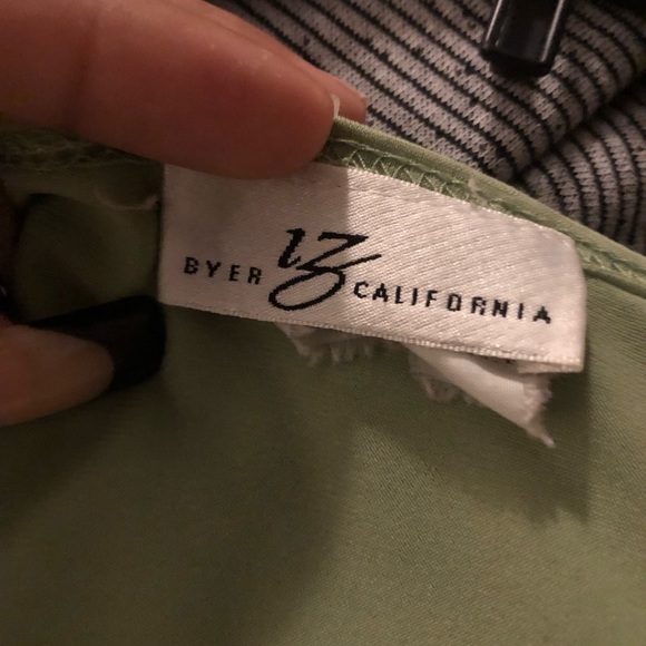 Light green vintage Iz Byer California top - Picture 4 of 5